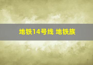 地铁14号线 地铁族